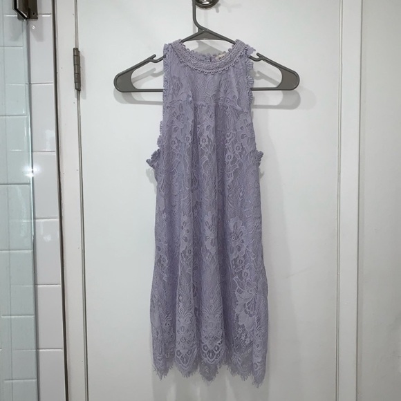 Light lavender lace detail high neck top size small
(paper + tee) - Picture 4 of 16